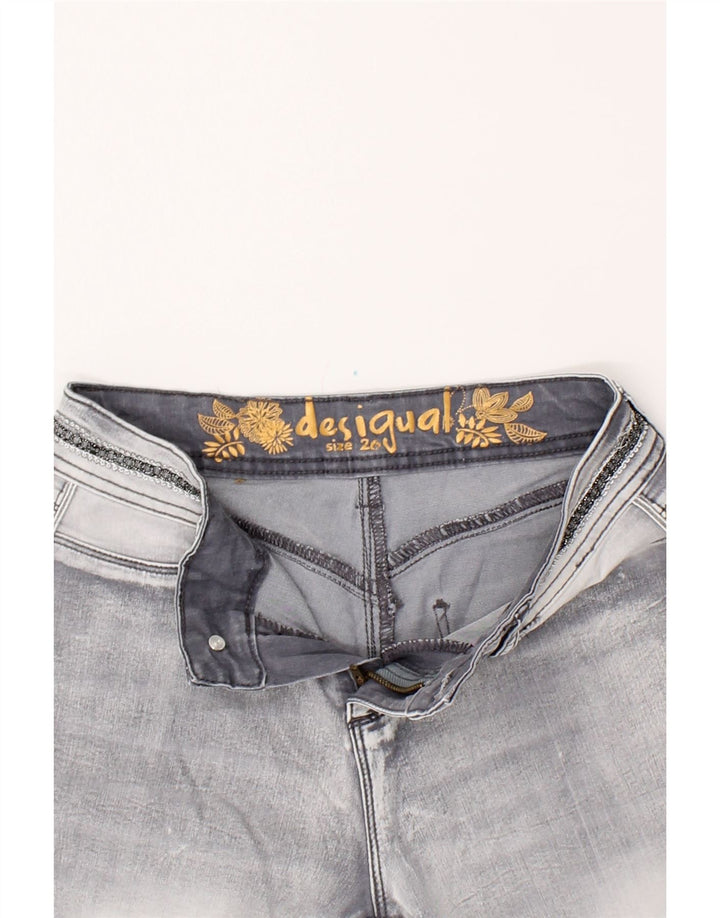 DESIGUAL Womens Skinny Jeans  W26 L24 Grey Vintage Desigual and Second-Hand Desigual from Messina Hembry 