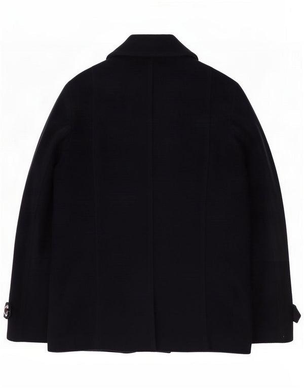 Cappotto da marinaio da uomo Roy Rogers IT 50 Large in lana blu navy
