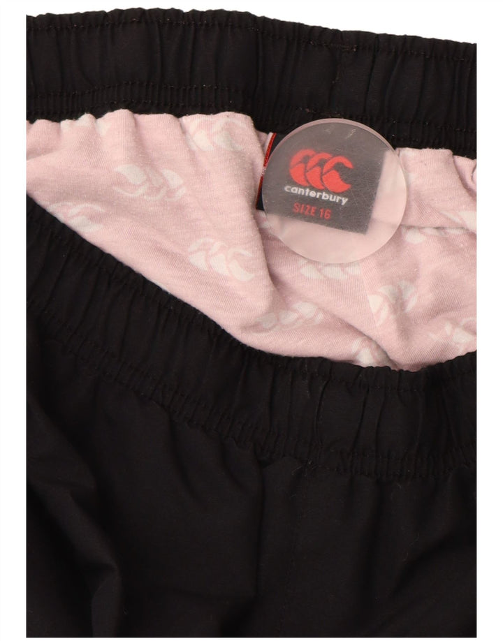 Pantaloni da tuta con grafica da uomo CANTERBURY UK 16 grandi poliestere nero