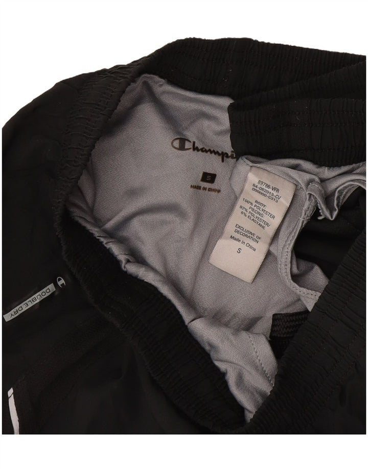Pantaloncini sportivi da uomo Champion piccoli in poliestere nero