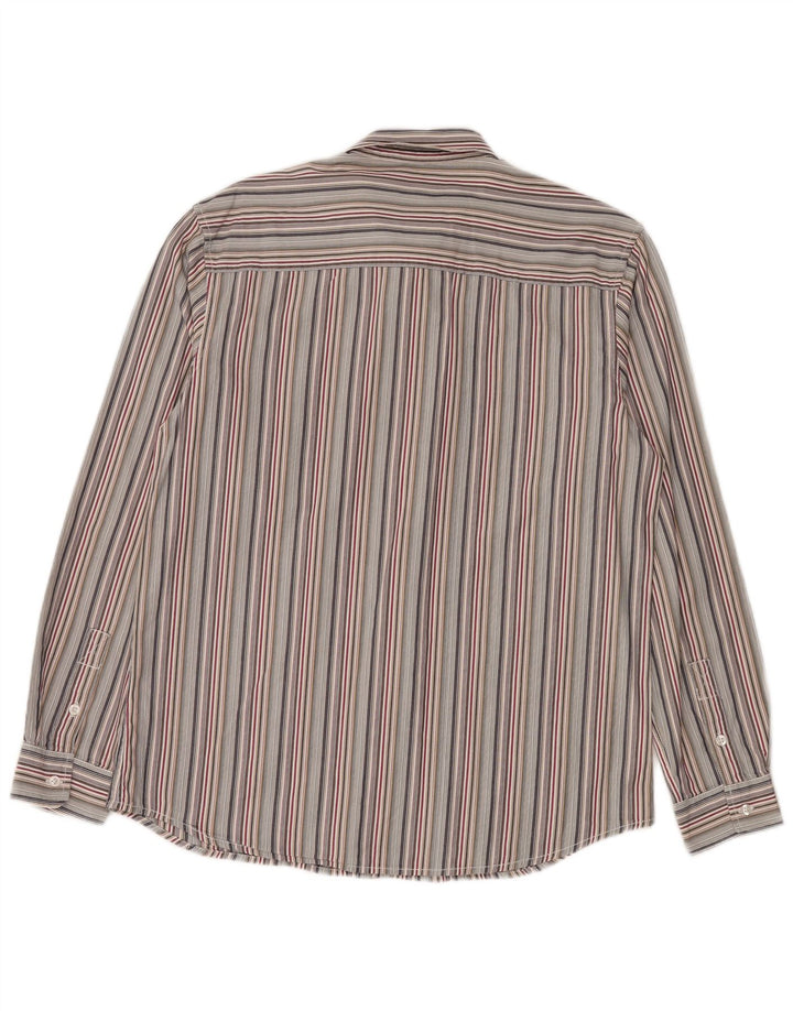 Camicia da uomo Wrangler grande in cotone a righe multicolori