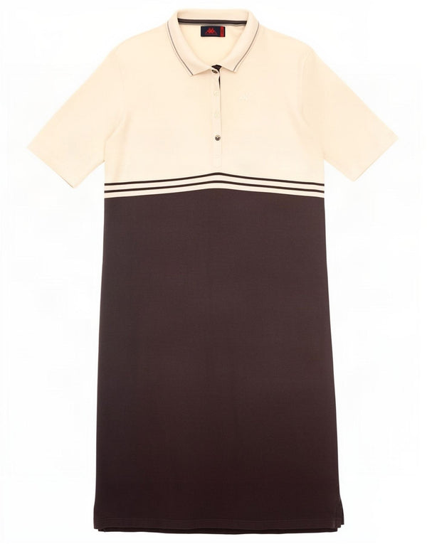 Abito polo da donna Kappa UK 14 Large Blu Navy Colourblock