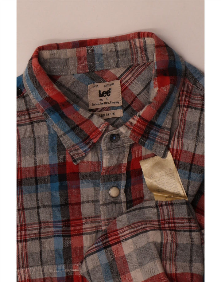 Camicia Lee da uomo in flanella dalla vestibilità regolare, piccolo cotone a quadri multicolore