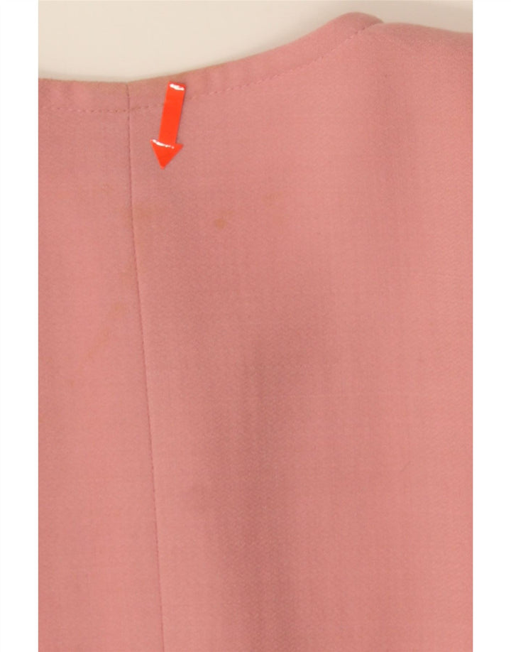 Luisa Spagnoli Giacca Blazer a 4 Bottoni Donna IT 46 Large Rosa Lana