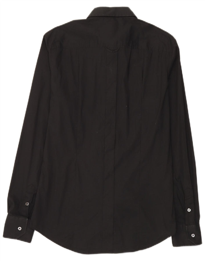 Camicia Slim Uomo Dolce & Gabbana IT 48 Cotone Nero Medio