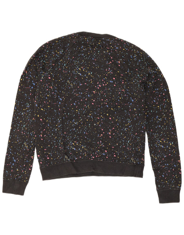 Felpa oversize con grafica Nike da donna UK 6 XS nera maculata