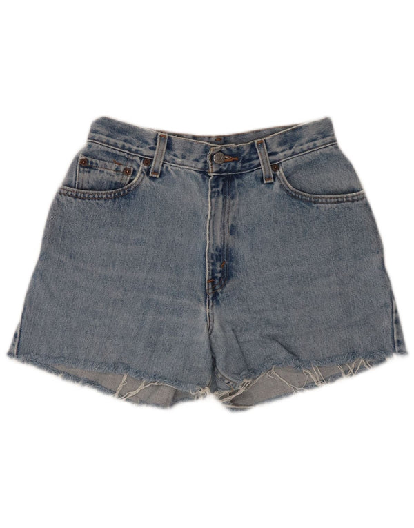 Levi's Womens 550 High Waist Denim Shorts US 6 Medium W26 Blue Cotton