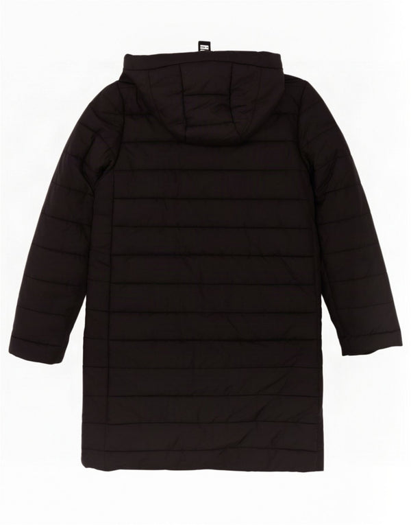 Cappotto imbottito con cappuccio da donna Puma UK 14 medio nero poliestere