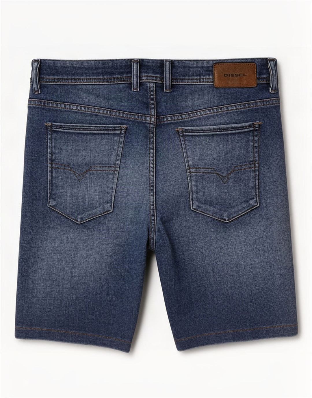 Pantaloncini di jeans Sleenker da uomo Diesel W33 Blu medio