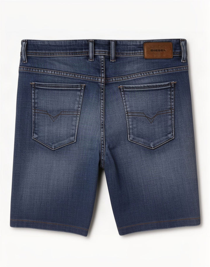 Pantaloncini di jeans Sleenker da uomo Diesel W33 Blu medio