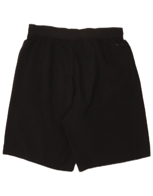 Pantaloncini sportivi Adidas Climalite da uomo piccoli in poliestere nero