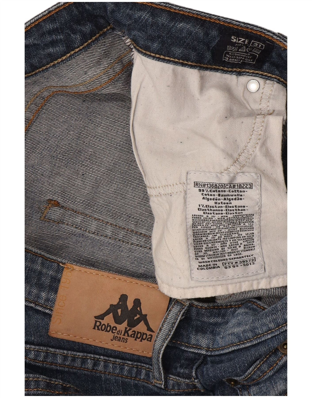 Jeans Slim Donna Kappa W31 L33 Blu Cotone