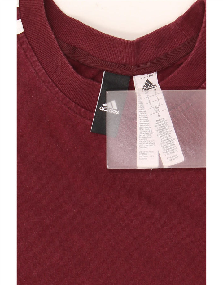 T-shirt ADIDAS da uomo Top piccola marrone in cotone