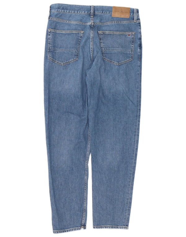 Jeans affusolati dalla vestibilità rilassata Harlem da uomo Tommy Hilfiger W32 L32 cotone blu