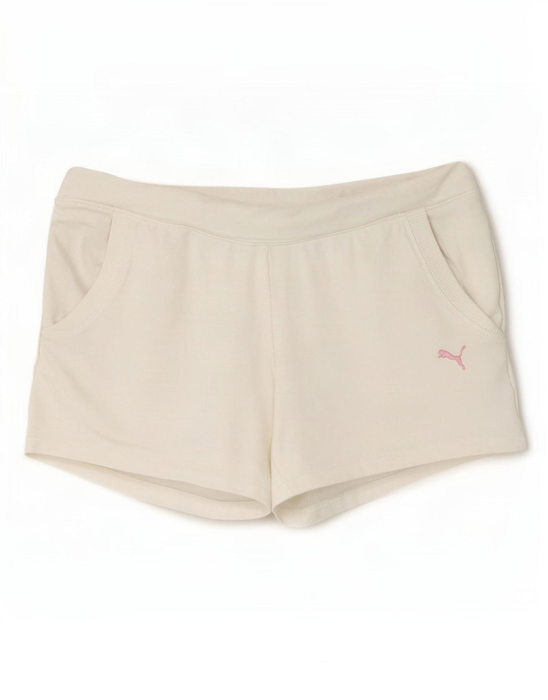 Pantaloncini sportivi da donna Puma UK 14 grandi cotone bianco