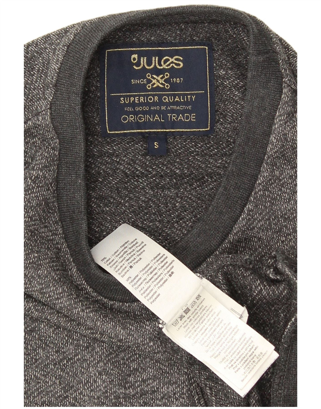 Jules Felpa Uomo Maglione Piccolo Cotone Grigio