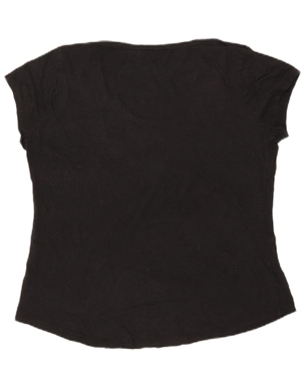 T-shirt da donna Polo Ralph Lauren Top UK 16 grande nera