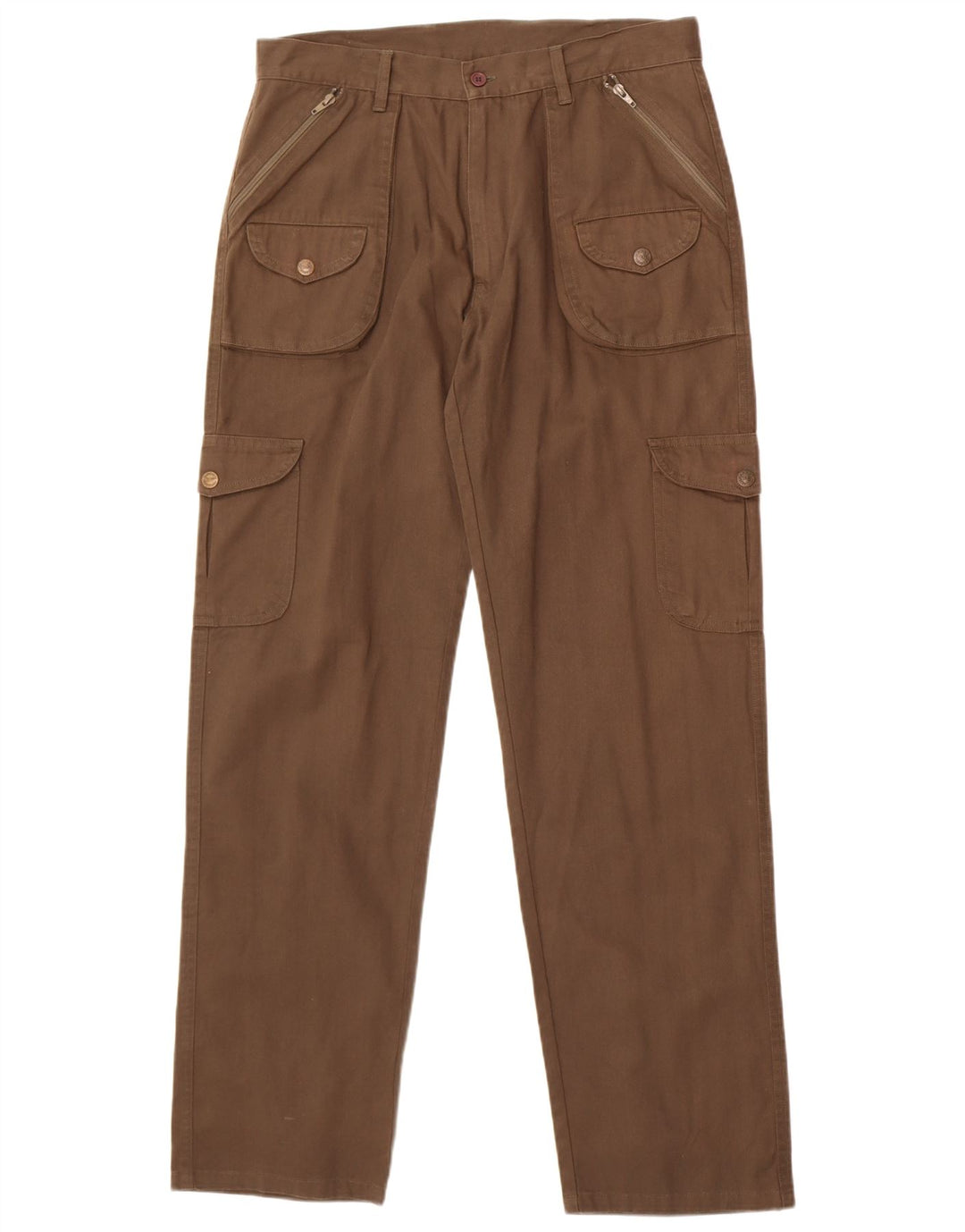 Pantaloni cargo dritti da uomo vintage W34 L33 Marrone