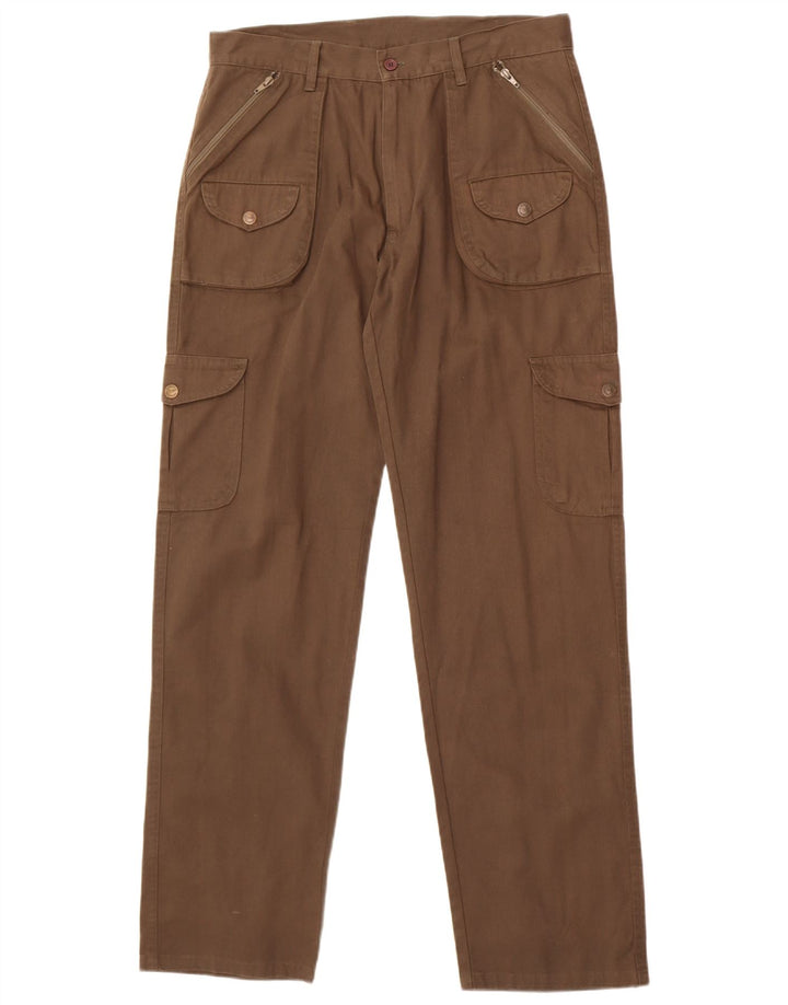 Pantaloni cargo dritti da uomo vintage W34 L33 Marrone