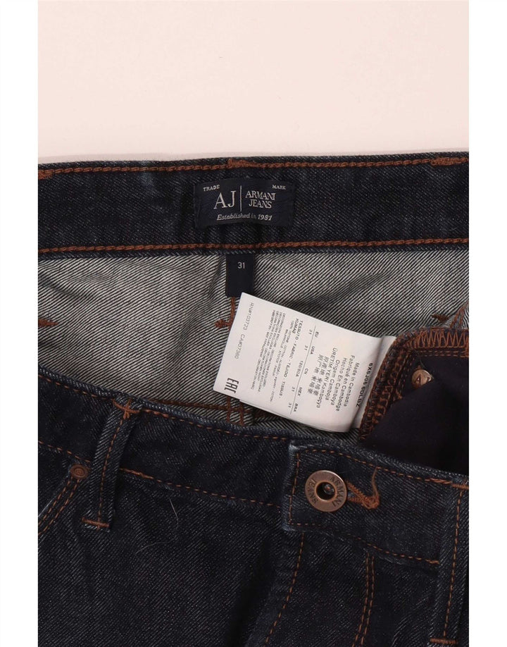Jeans slim da uomo Armani W31 L33 in cotone blu navy
