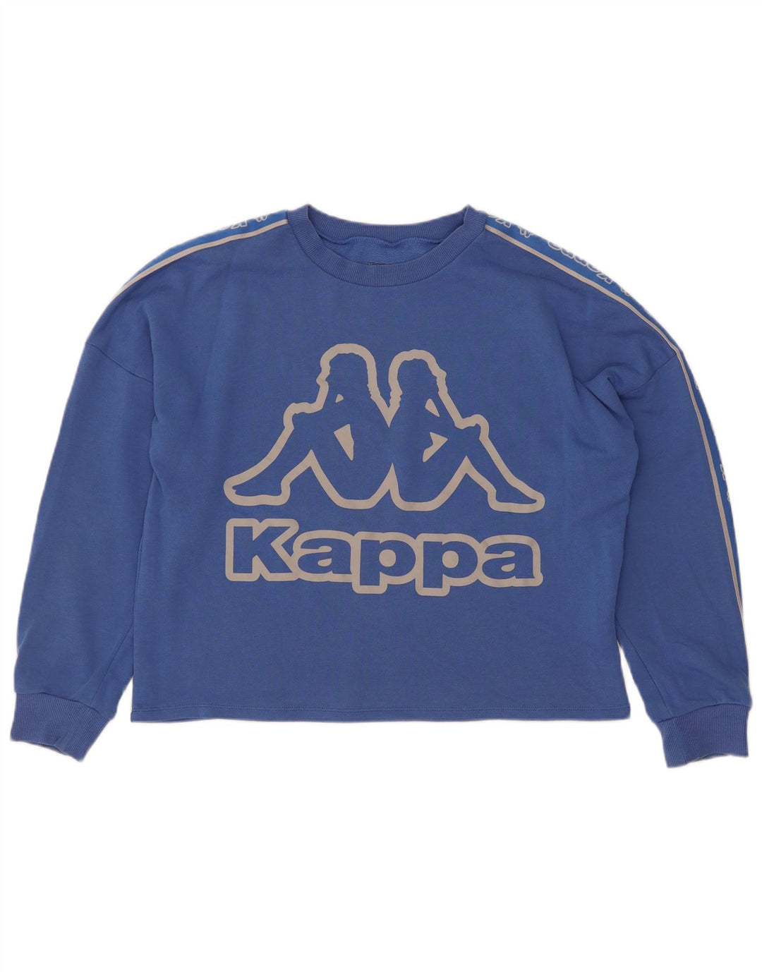 Felpa da donna Kappa Tezenis Crop Graphic Felpa UK 14 Blu medio