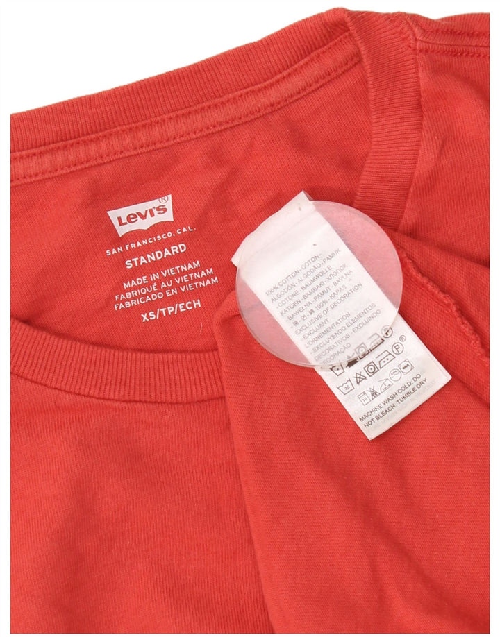 T-shirt standard da uomo Levi's Top XS in cotone rosso