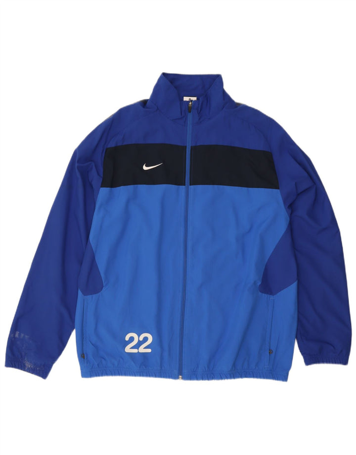 Giacca sportiva Nike da uomo con grafica XL XL blu in poliestere color block