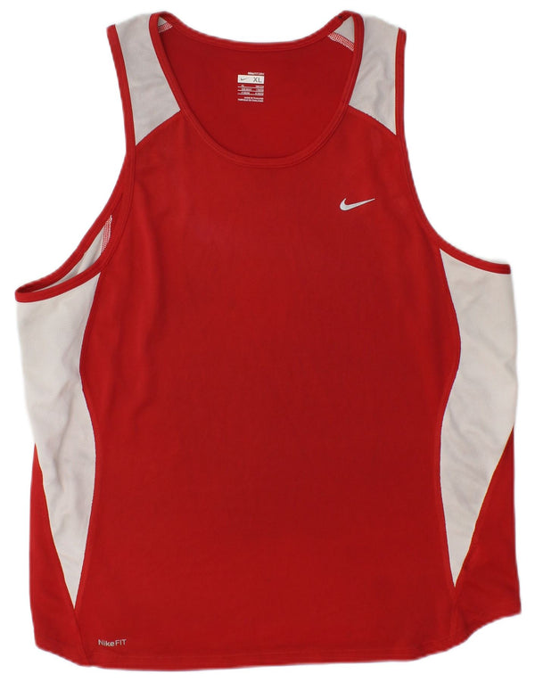 Canotta Nike da uomo UK 45/47 XL rosso color block