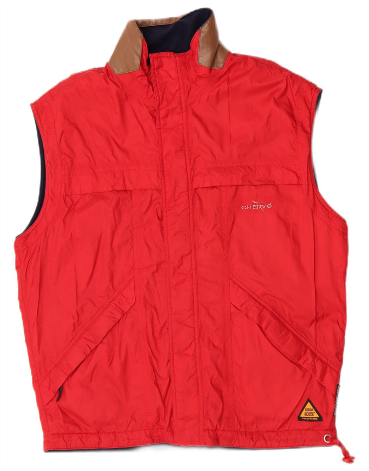 Gilet reversibile da uomo Chervo UK 38 rosso medio in poliammide