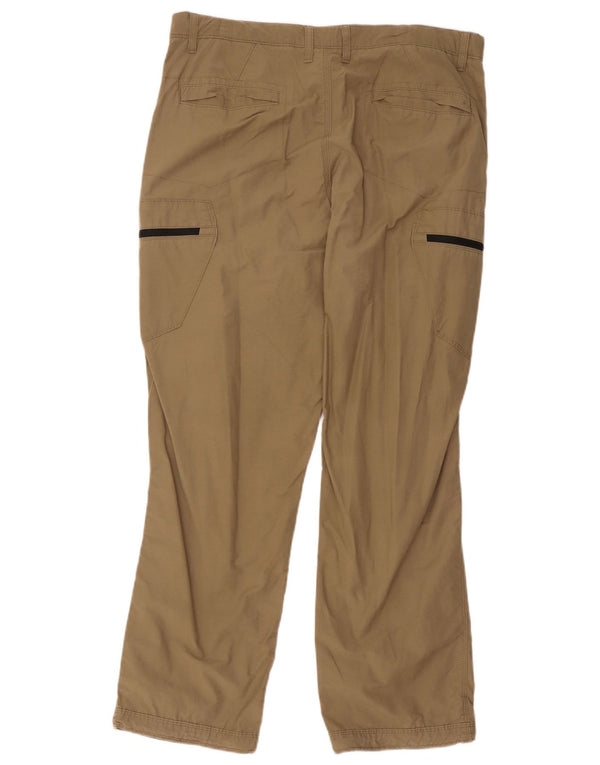 Pantaloni cargo vestibilità regolare da uomo Marks & Spencer W36 L31 cotone beige