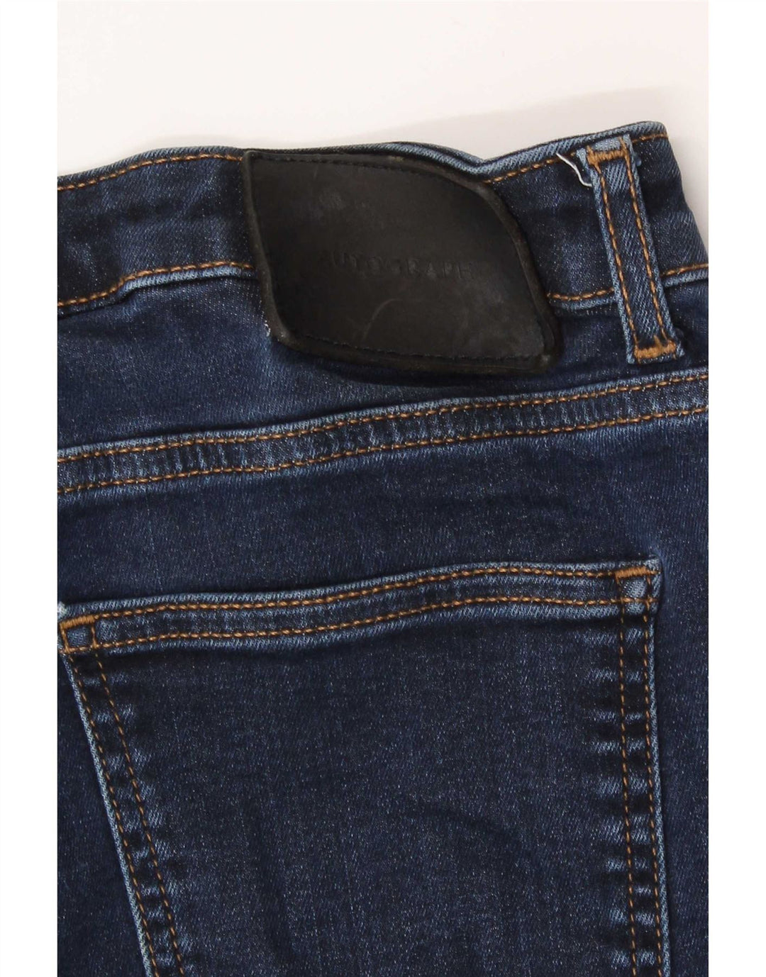 Jeans dritti da donna Marks & Spencer UK 12 medio W30 L27 cotone blu navy