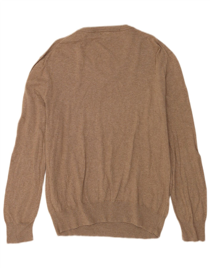 Maglione da uomo con scollo a V Gap in cotone beige medio