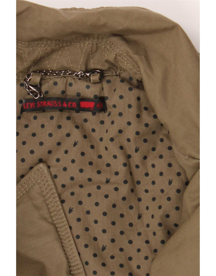 Cappotto imbottito militare da uomo Levi's UK 38 cotone kaki medio