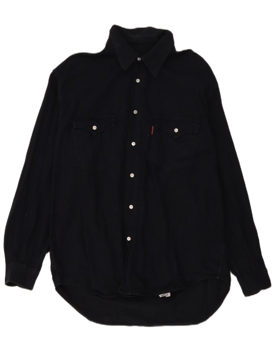 Camicia in denim da uomo Carrera taglia 43/44 XL Nera