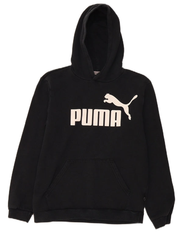 Felpa con cappuccio grafica da ragazzo Puma 15-16 anni in cotone nero