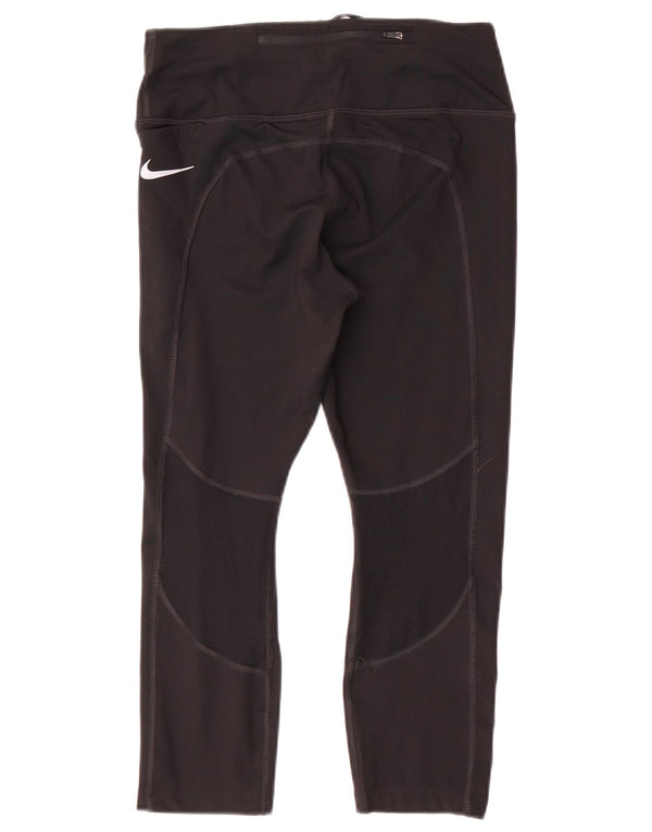 Leggings Nike Dri Fit Capri da donna UK 14 poliestere nero medio