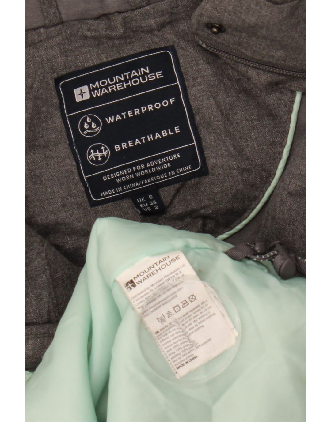 Giacca a vento oversize da donna Mountain Warehouse UK 6 XS Grigia