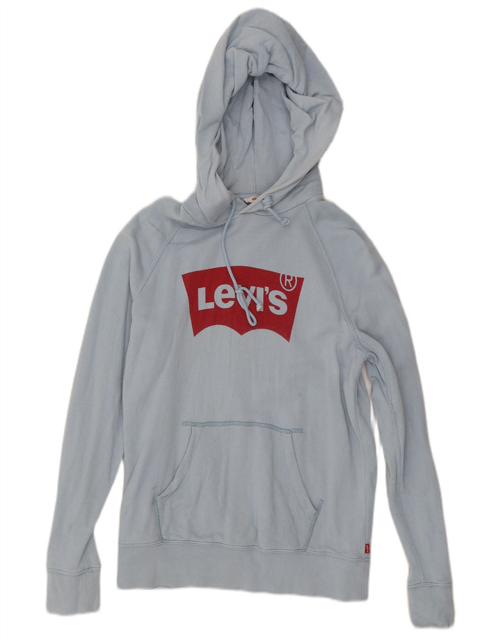 Maglione con cappuccio grafico da uomo Levi's XS blu
