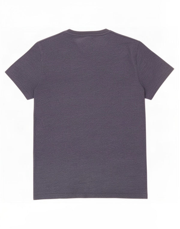 T-shirt grafica da uomo giapponese Superdry Top in cotone blu navy medio