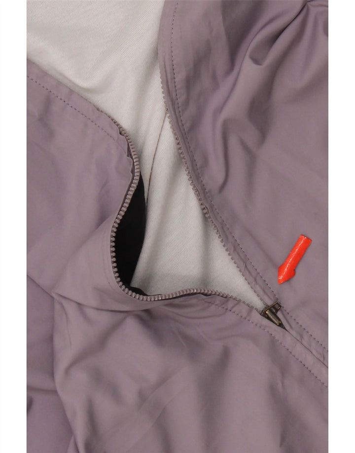 Giacca da tuta da donna Adidas UK 14 Large Viola Colourblock Poliestere
