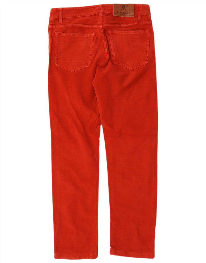 Pantaloni casual dritti da uomo Hackett W30 L29 cotone rosso