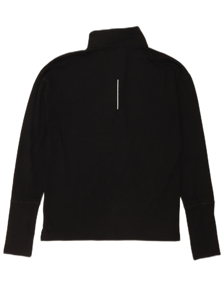 Top Nike da uomo Dri Fit con zip e collo a maniche lunghe XS nera