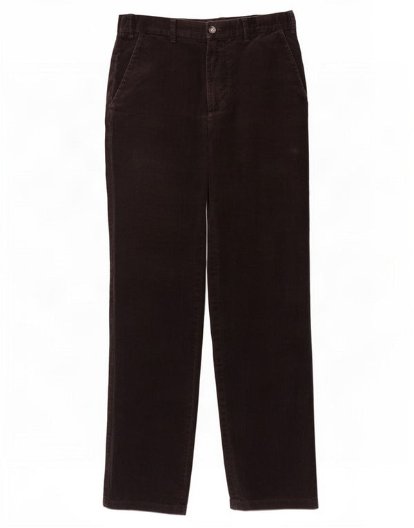 Pantaloni di velluto a coste regolari da uomo Marks & Spencer W32 L33 cotone nero