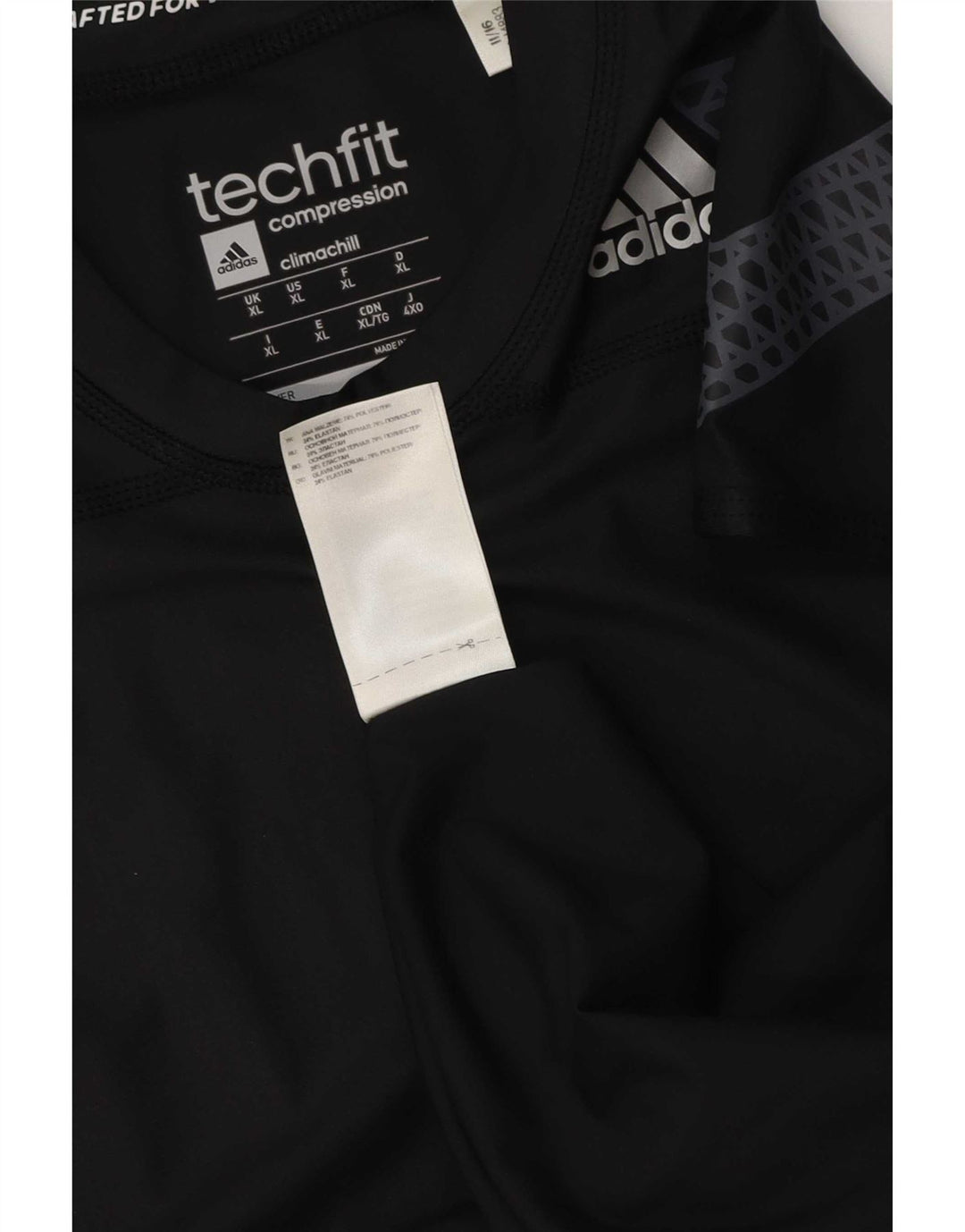Canotta Adidas Climachill da uomo XL in poliestere nero