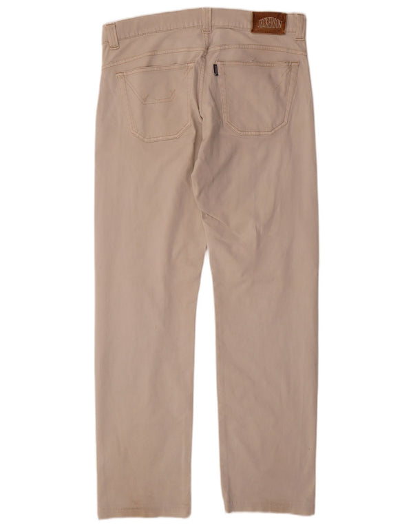 Pantaloni casual dritti da uomo Jeckerson W34 L32 Beige