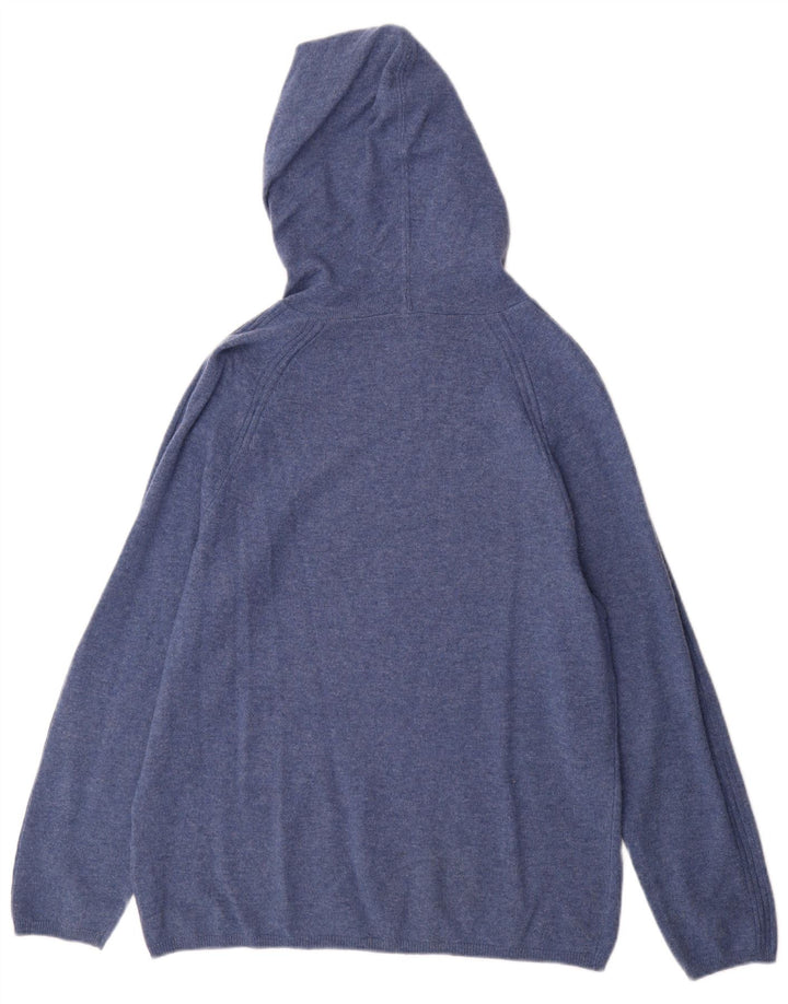Maglione con cappuccio da uomo Calvin Klein piccolo blu screziato