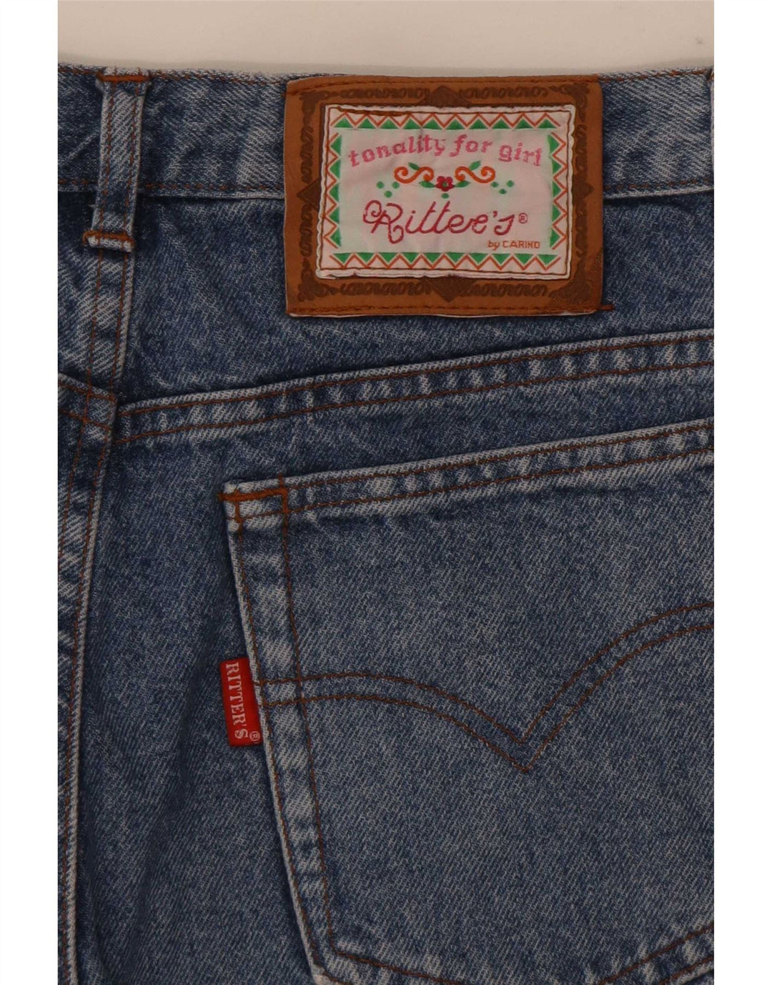 Jeans affusolati vintage da donna W28 L28 Blu