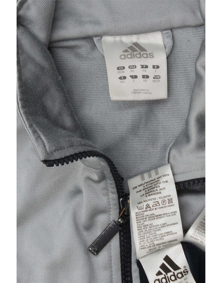 Giacca da tuta da uomo Adidas UK 32/34 XS Blu Colourblock Poliestere