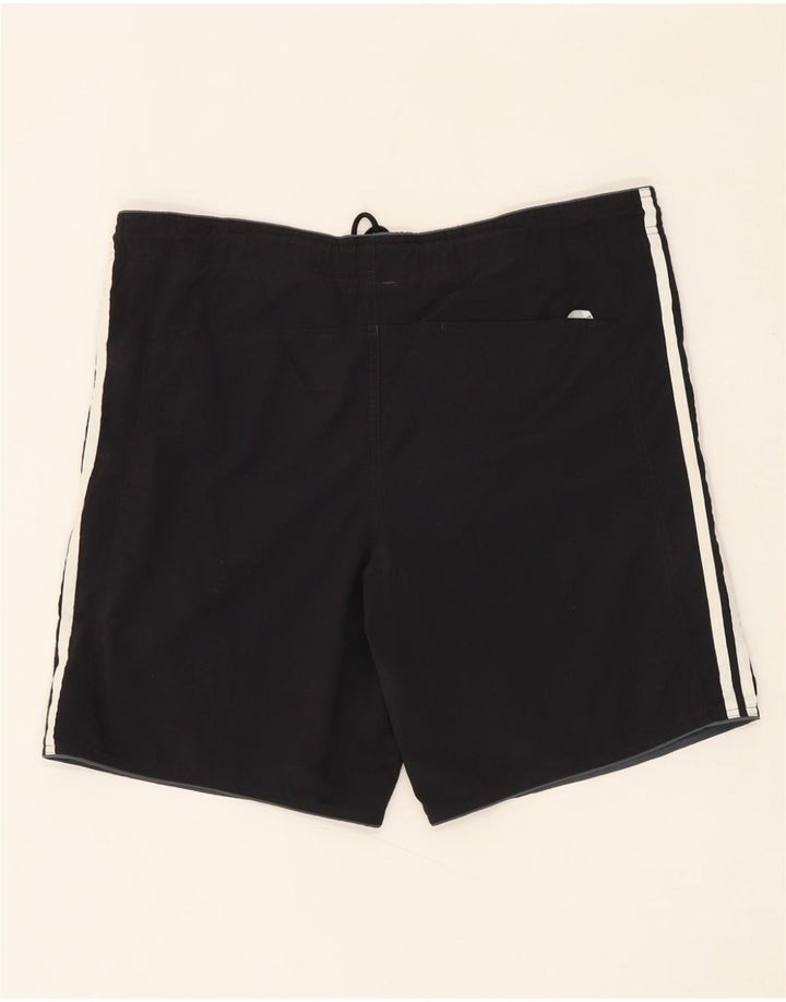 ADIDAS Mens Sport Shorts Large  Black Nylon Vintage Adidas and Second-Hand Adidas from Messina Hembry 