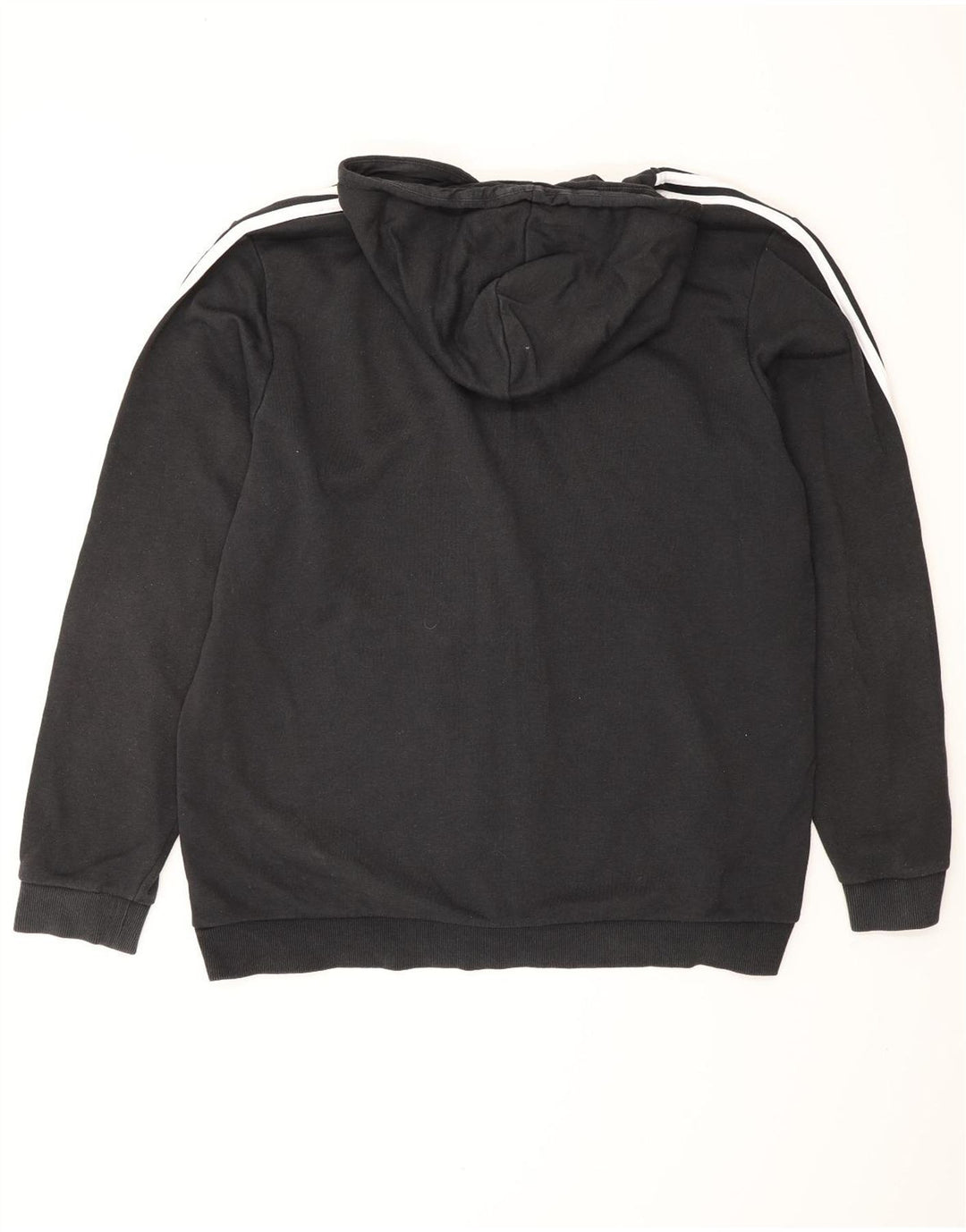Maglione con cappuccio e zip da uomo ADIDAS XL in cotone nero